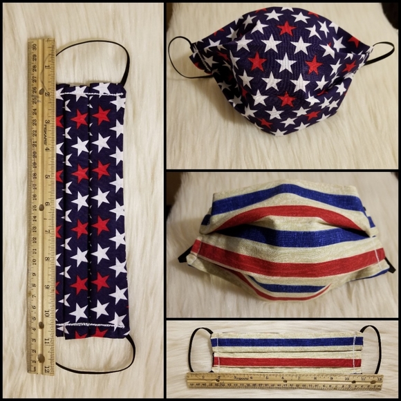 Other - 😷NEW 🇺🇸 Reversible Face Mask w/Filter Pocket